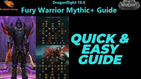 fury warrior season 4 talents|fury warrior talents dragonflight.